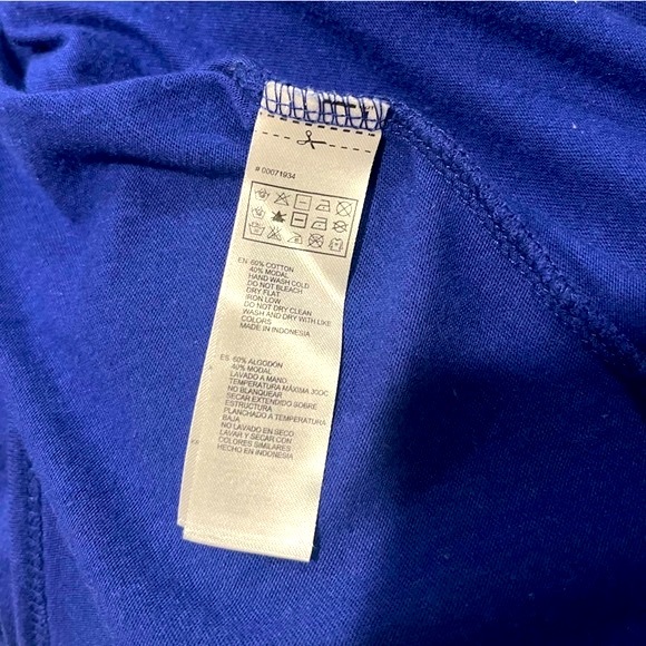 FOREVER 21 BLUE SLEEVELESS SCOOP NECK MAXI DRESS - Picture 8 of 9